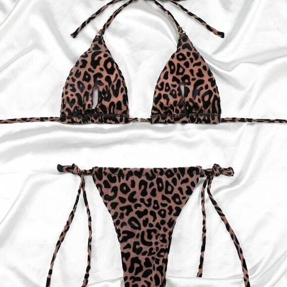 Women Bikini Set Sexy Thong Swimsuit Cheeky Two Piece Bathing Swimwear - Picture 5 of 5